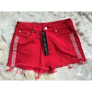 Signature 8 red racer shorts sz Small
